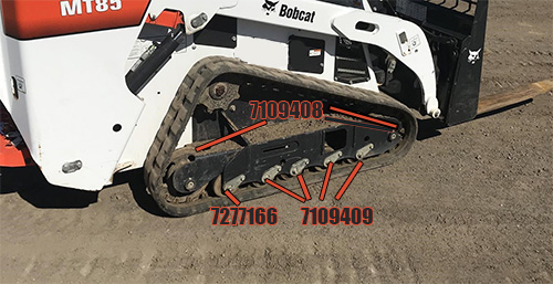 Bobcat MT85 Undercarriage Parts Diagram