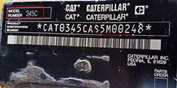Caterpillar Serial Plate