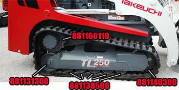 Takeuchi TL 250 Parts